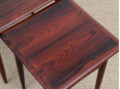 Mid-Century  modern scandinavian nesting tables in Rio rosewood by Poul Hundevad