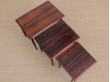 Mid-Century  modern scandinavian nesting tables in Rio rosewood by Poul Hundevad