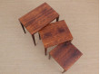 Mid-Century  modern scandinavian nesting tables in Rio rosewood by Severin Hansen