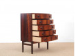 Mid-Century  modern scandinavian little chest of drawer in Rio rosewood by Kai Kristiansen