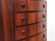 Mid-Century  modern scandinavian little chest of drawer in Rio rosewood by Kai Kristiansen