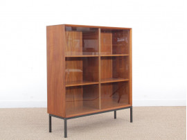 Mid-Century  modern scandinavian vitrine in teak by Ejvind A. Johansson