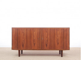 Buffet bas scandinave ou petite enfilade en palissandre de Rio