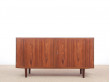 Buffet bas scandinave ou petite enfilade en palissandre de Rio