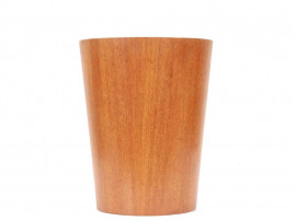 Mid-Century  modern scandinavian paper basket in teak