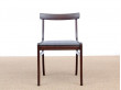 Mid-Century  modern scandinavian set of 6 dining chairs model Rungstedlund in mahogany by Ole Wanscher