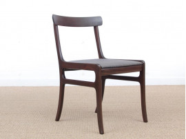 Mid-Century  modern scandinavian set of 6 dining chairs model Rungstedlund in mahogany by Ole Wanscher