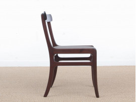 Mid-Century  modern scandinavian set of 6 dining chairs model Rungstedlund in mahogany by Ole Wanscher