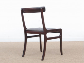 Mid-Century  modern scandinavian set of 6 dining chairs model Rungstedlund in mahogany by Ole Wanscher