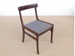 Mid-Century  modern scandinavian set of 6 dining chairs model Rungstedlund in mahogany by Ole Wanscher