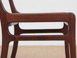 Mid-Century  modern scandinavian set of 6 dining chairs model Rungstedlund in mahogany by Ole Wanscher