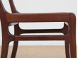 Suite de 6 chaises scandinaves en acajou modèle Rungstedlund