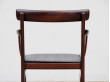 Mid-Century  modern scandinavian pait of 2 armchairs model Rungstedlund in mahogany by Ole Wanscher