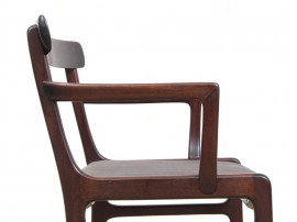 Paire de fauteuils scandinaves en acajou modèle Rungstedlund