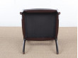 Mid-Century  modern scandinavian pait of 2 armchairs model Rungstedlund in mahogany by Ole Wanscher