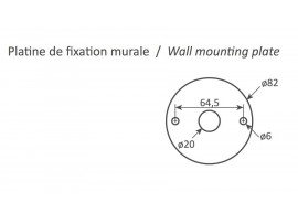 Wall sconce 1 rotating straight arm by Serge Mouille, new edition