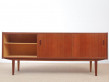 Mid-Century  modern scandinavian sideboard in teak by Nils Jonsson, model "Trio"