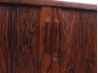 Enfilade scandinave en palissandre de Rio à portes rideau