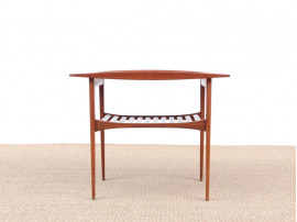 Table d'appoint scandinave en teck massif modèle FD 510