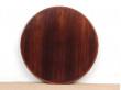 Mid-Century  modern scandinavian round dining table in Rio rosewood 6/10 seat