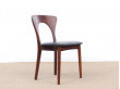 Mid-Century  modern scandinavian set of dining chairs  in Rio rosewood model "Peter"