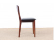 Mid-Century  modern scandinavian set of dining chairs  in Rio rosewood model "Peter"