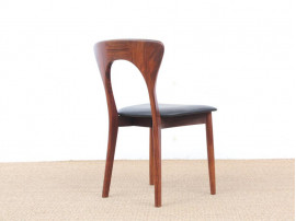 Mid-Century  modern scandinavian set of dining chairs  in Rio rosewood model "Peter"