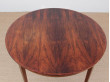 Mid-Century  modern scandinavian round dining table in Rio rosewood 6/8 seats