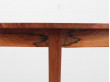 Mid-Century  modern scandinavian round dining table in Rio rosewood 6/8 seats