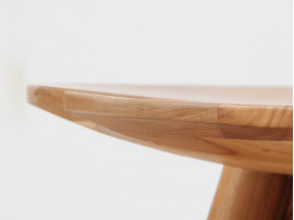 Tabouret scandinave tripode en teck.