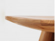 Tabouret scandinave tripode en teck.