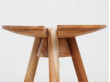 Tabouret scandinave tripode en teck.