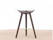 Mid-Century  modern scandinavian bar stool model ML42 oak, 69 /77 cm, by Mogens Lassen, new edition. 