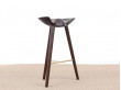 Mid-Century  modern scandinavian bar stool model ML42 oak, 69 /77 cm, by Mogens Lassen, new edition. 