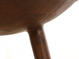 Mid-Century  modern scandinavian bar stool model ML42 oak, 69 /77 cm, by Mogens Lassen, new edition. 