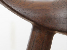 Mid-Century  modern scandinavian bar stool model ML42 oak, 69 /77 cm, by Mogens Lassen, new edition. 