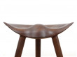 Mid-Century  modern scandinavian bar stool model ML42 oak, 69 /77 cm, by Mogens Lassen, new edition. 