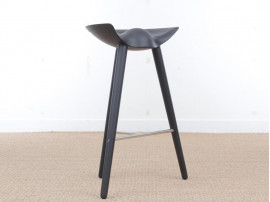 Mid-Century  modern scandinavian bar stool model ML42 oak, 69 /77 cm, by Mogens Lassen, new edition. 