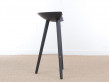 Mid-Century  modern scandinavian bar stool model ML42 oak, 69 /77 cm, by Mogens Lassen, new edition. 