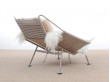 Lounge chair Flag Halyard PP 225 by Hans Wegner new edition