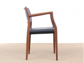 Mid-Century Modern Danish armchair model 65  by Niels Møller, new edition