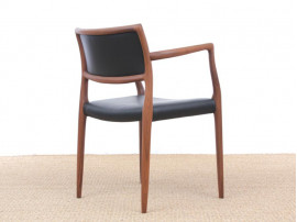 Mid-Century Modern Danish armchair model 65  by Niels Møller, new edition