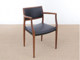 Mid-Century Modern Danish armchair model 65  by Niels Møller, new edition