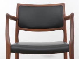 Mid-Century Modern Danish armchair model 65  by Niels Møller, new edition