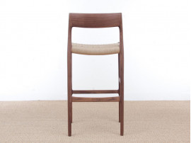 Mid-Century Modern danish barstool model 77 by Niels O. Møller, new edition