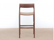 Mid-Century Modern danish barstool model 77 by Niels O. Møller, new edition