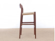 Mid-Century Modern danish barstool model 77 by Niels O. Møller, new edition