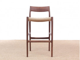 Mid-Century Modern danish barstool model 77 by Niels O. Møller, new edition