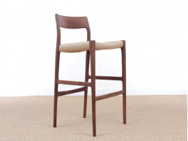 Mid-Century Modern danish barstool model 77 by Niels O. Møller, new edition