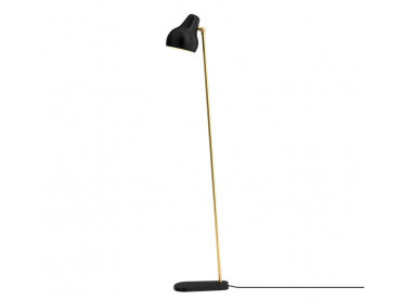 Mid-Century  modern scandinavian floor lamp VL38 black by Vilhelm Lauritzen for Louis Poulsen